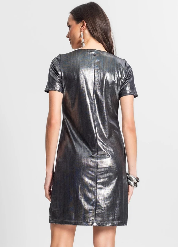Endless - Vestido Feminino Metalizado Cinza 2