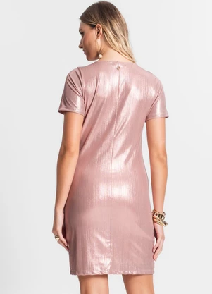 Endless - Vestido Feminino Metalizado Rose Gold - ENDLESS