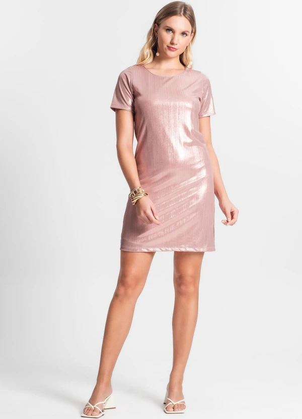 Endless - Vestido Feminino Metalizado Rose Gold 3