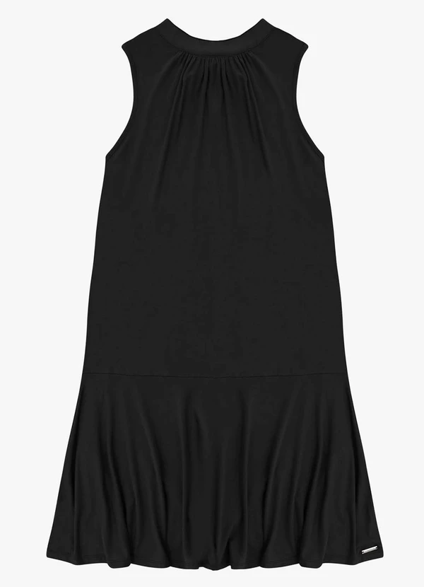 Rovitex - Vestido Feminino Molecotton de Viscose Preto