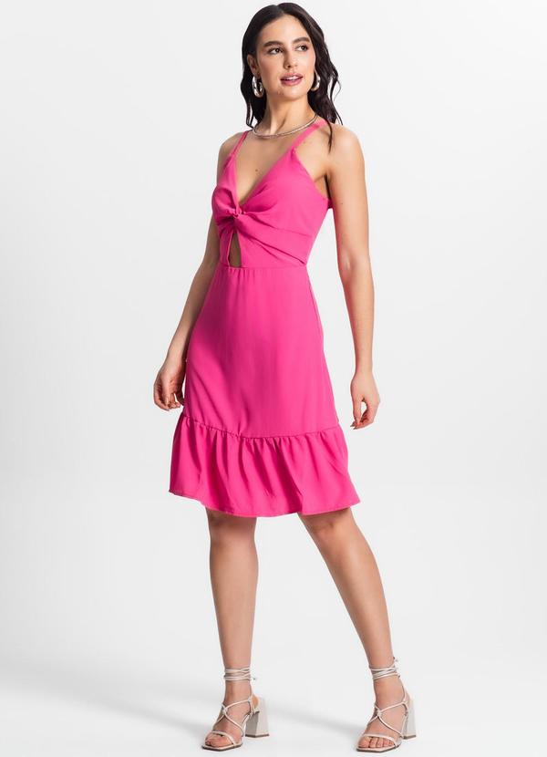 Rovitex - Vestido Feminino Poliester Amarração Vermelho 3