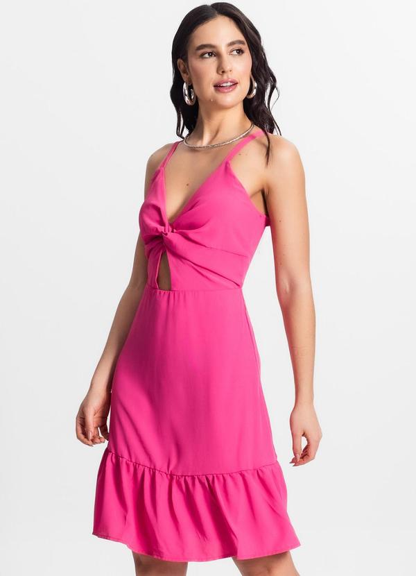 Rovitex - Vestido Feminino Poliester Amarração Vermelho 4