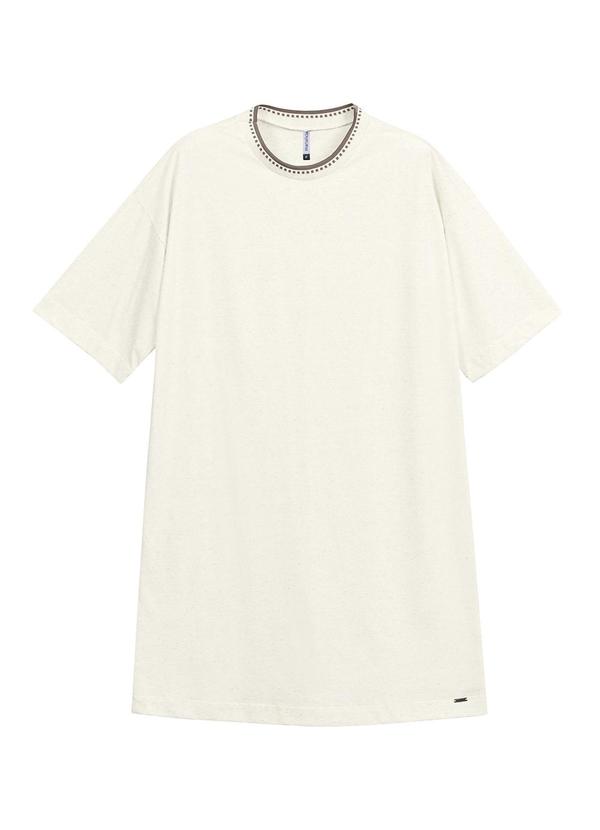 Marialícia - Vestido Feminino Reto Bege 3