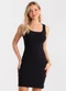 Rovitex - Vestido Feminino Ribana Curto Preto - variação: Preto