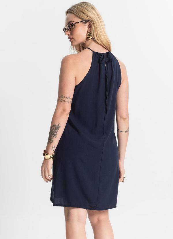 Select - Vestido Feminino Tecido Viscose Azul 2