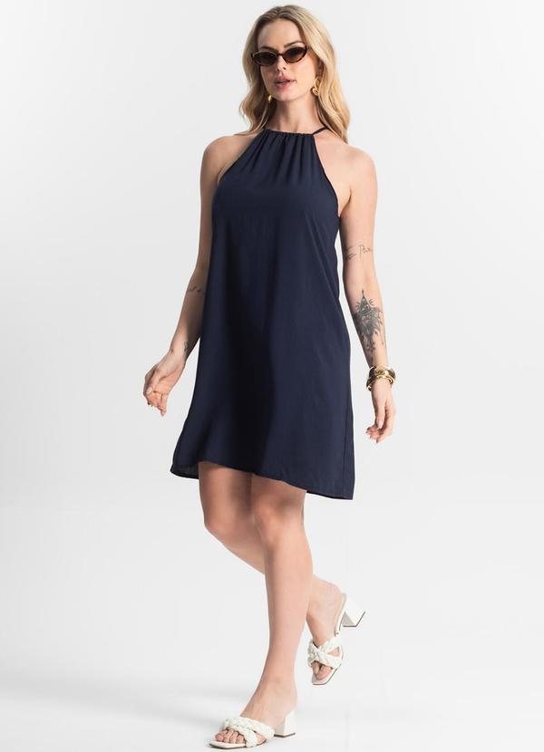 Select - Vestido Feminino Tecido Viscose Azul 3