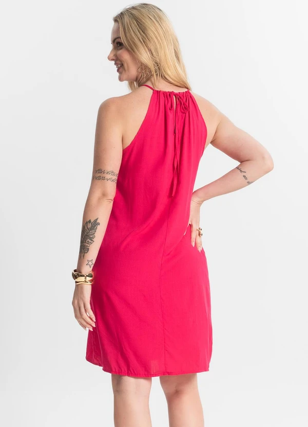 Select - Vestido Feminino Tecido Viscose Rosa 2