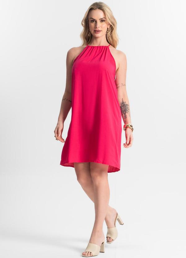 Select - Vestido Feminino Tecido Viscose Rosa 3