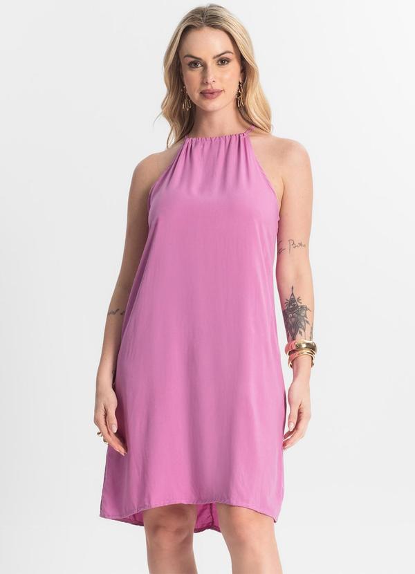 Select - Vestido Feminino Tecido Viscose Roxo