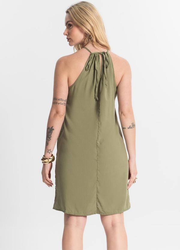 Select - Vestido Feminino Tecido Viscose Verde 2
