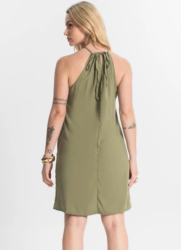 Select - Vestido Feminino Tecido Viscose Verde 2
