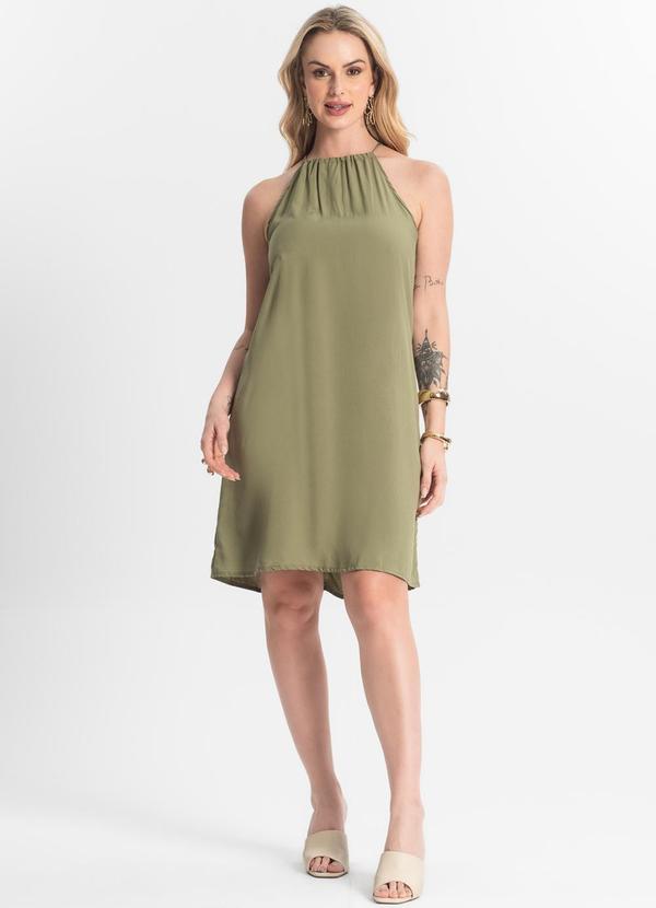 Select - Vestido Feminino Tecido Viscose Verde 3