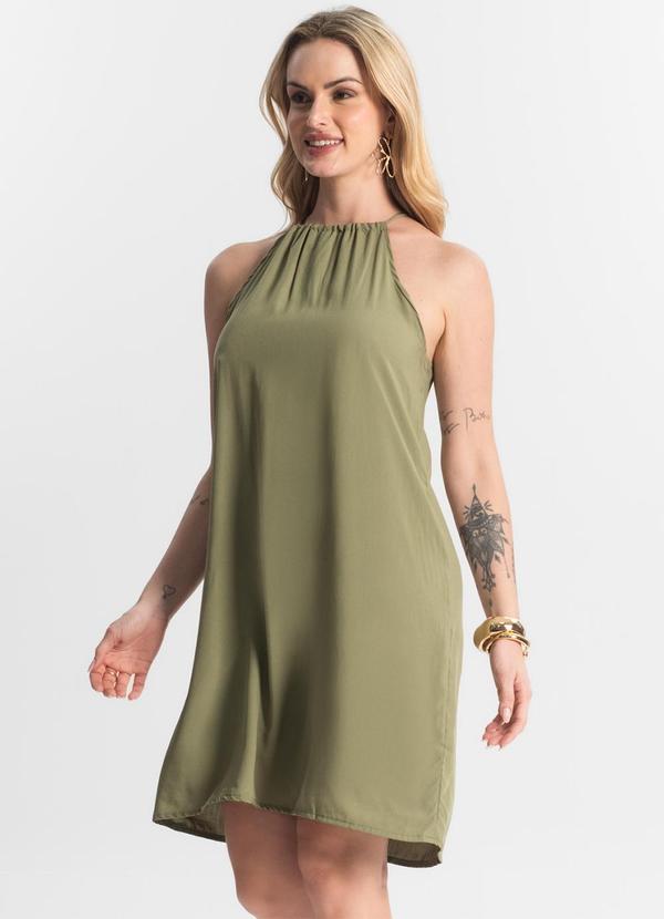 Select - Vestido Feminino Tecido Viscose Verde 4