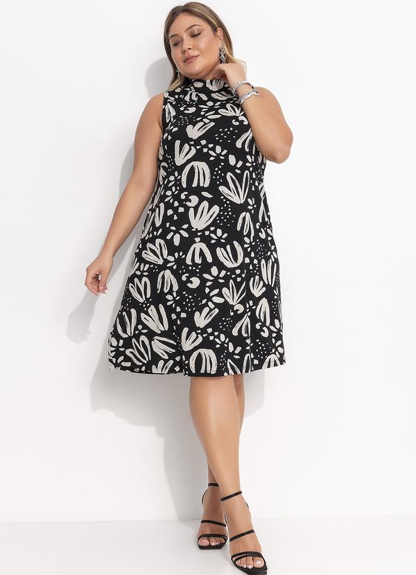 Quintess - Vestido Floral Artístico em Malha de Viscose 11