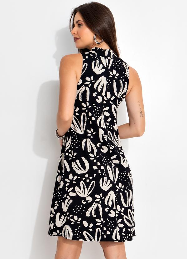 Quintess - Vestido Floral Artístico em Malha de Viscose 2