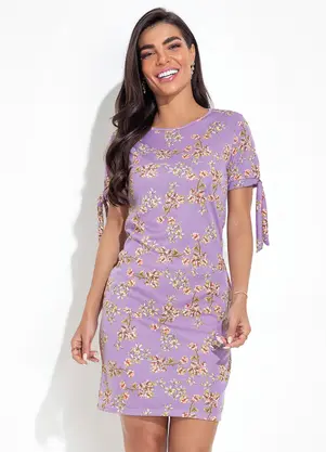 Moda Pop - Vestido Floral Botânico em Malha - MODA POP