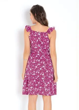 Moda Pop - Vestido Floral com Babados - MODA POP