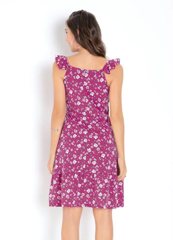 Moda Pop - Vestido Floral com Babados 2