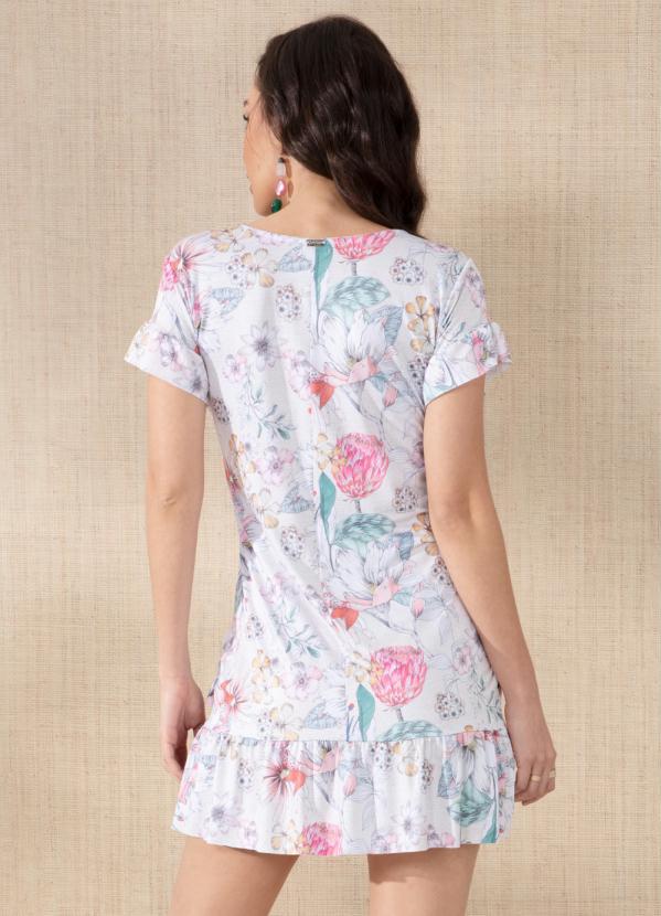 Outlet - Vestido Floral com Nó no Busto 10