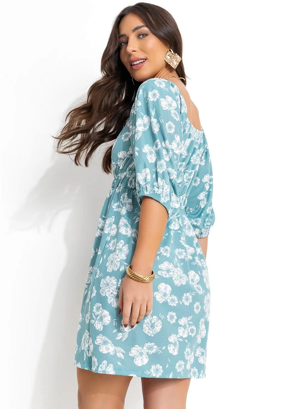 Moda Pop - Vestido Floral Delicado em Malha 2