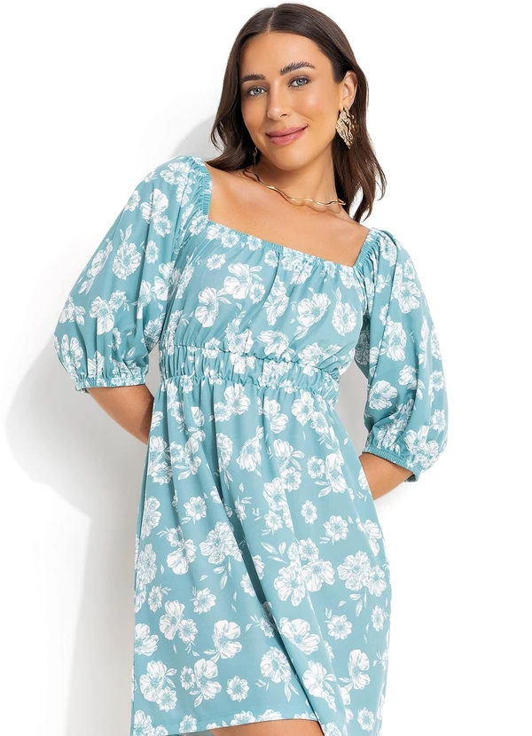 Moda Pop - Vestido Floral Delicado em Malha 5