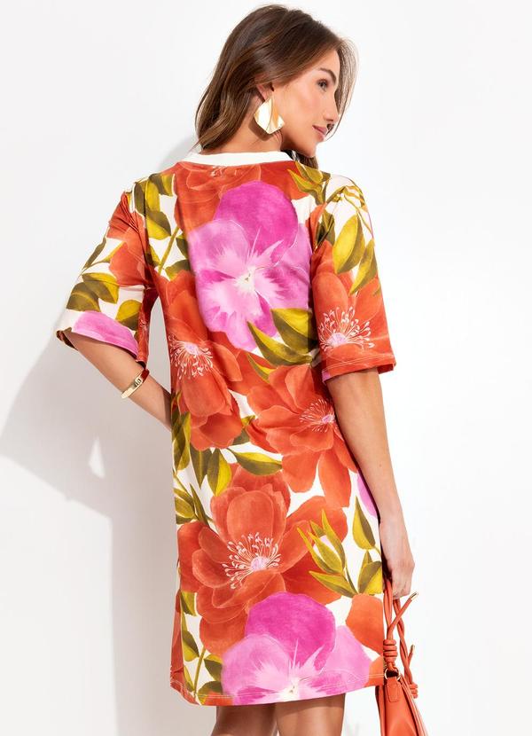 Quintess - Vestido Floral Maxi em Malha Fria 2