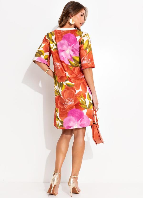 Quintess - Vestido Floral Maxi em Malha Fria 4