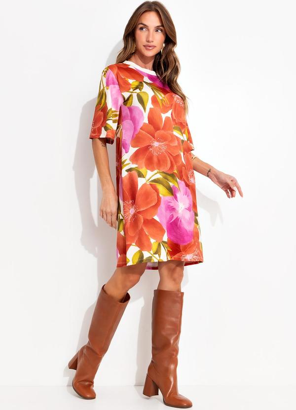 Quintess - Vestido Floral Maxi em Malha Fria 5