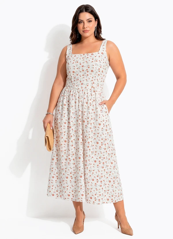 Quintess - Vestido  Floral Mini em Malha Crepe 5