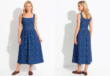 Vestido Floral Mini em Malha Crepe