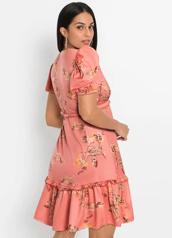 bonprix - Vestido Floral Romântico em Malha Fria 2