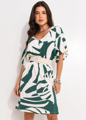 Quintess - Vestido Floral Tropical - QUINTESS