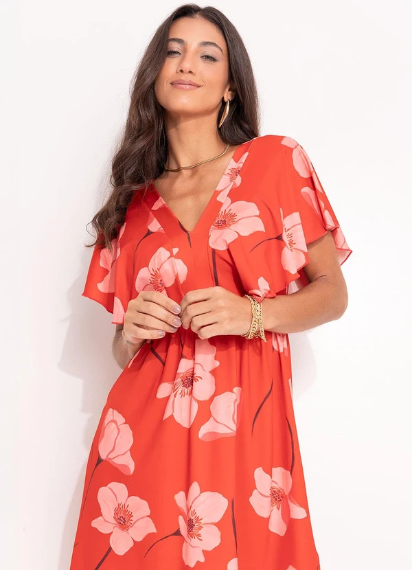 Quintess - Vestido Flores em Malha Fria 3