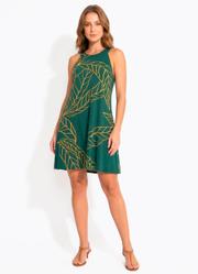 Vestido Folhagem Verde