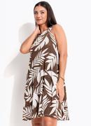 Vestido Folhagem Verde 