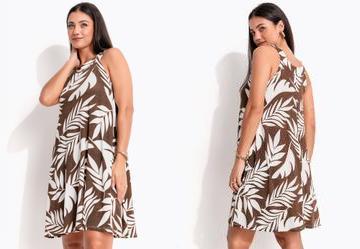 Vestido Folhagem Verde