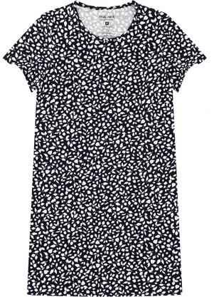 Malwee - Vestido Folhagens em Malha Preto - MALWEE