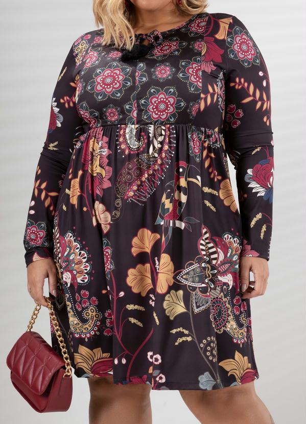 Quintess - Vestido Folk Dark Curto com Tassél 4