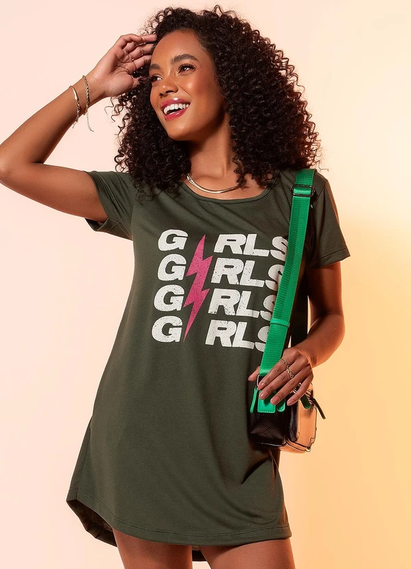 Moda Pop - Vestido Girl Power em Malha