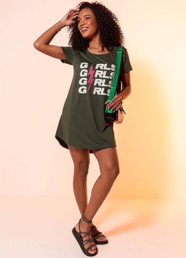 Moda Pop - Vestido Girl Power em Malha 3