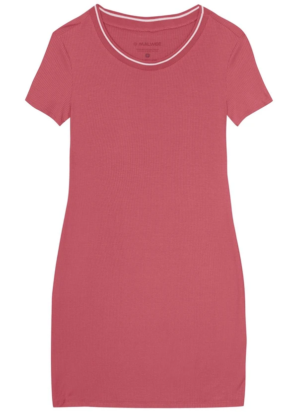 Malwee Vestido Goiaba Curto Reto