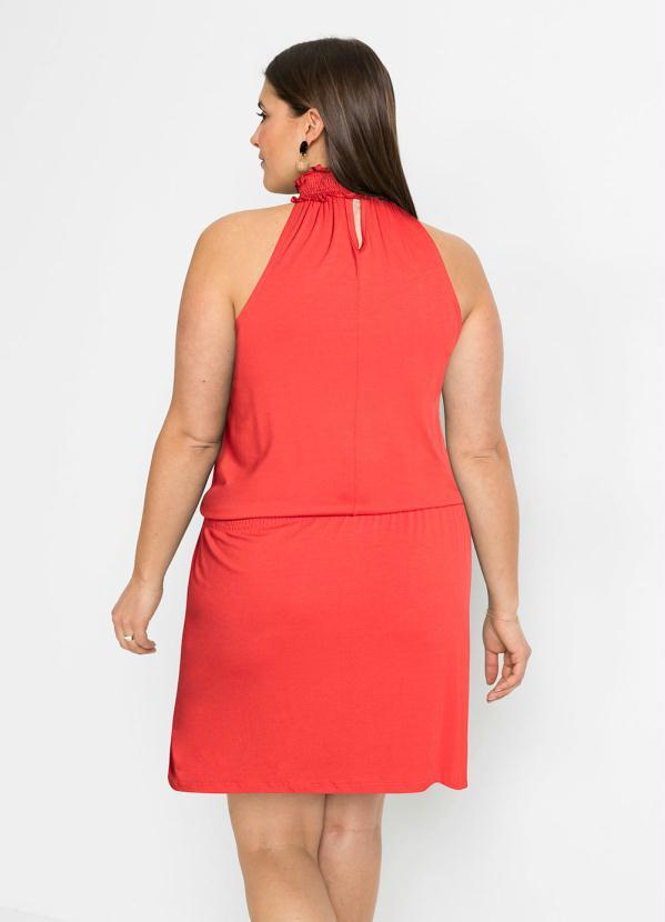 Outlet - Vestido Gola Alta Vermelho 12