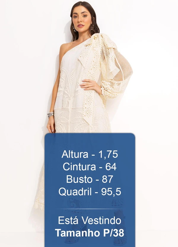 Farm - Vestido Guipure Coqueiro Bege 6