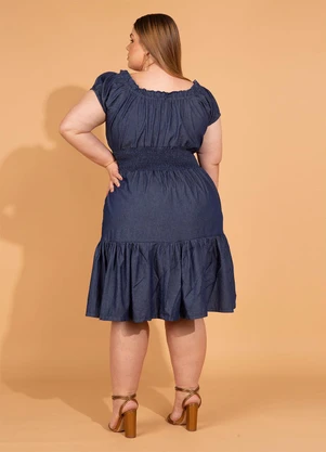 bonprix - Vestido Jeans Azul - BONPRIX