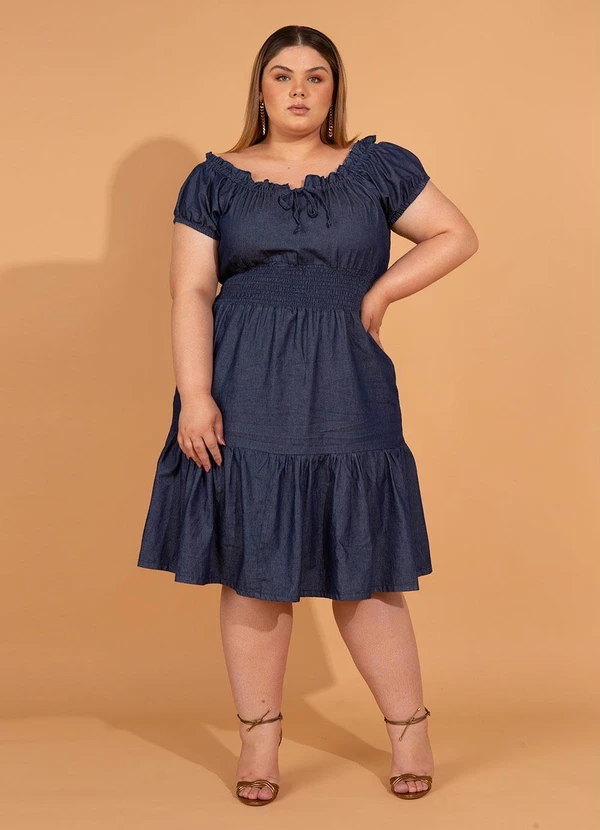 bonprix - Vestido Jeans Azul 2