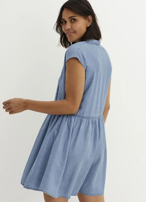 bonprix - Vestido Jeans Claro em Jeans de Algodão - BONPRIX