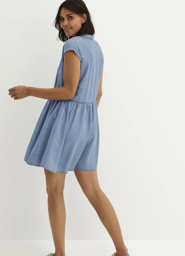 bonprix - Vestido Jeans Claro em Jeans de Algodão 3