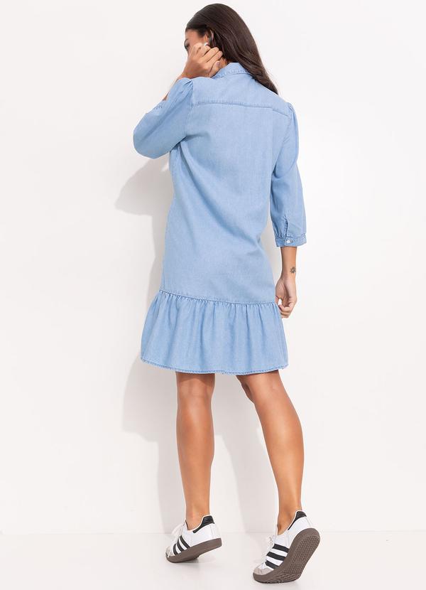 Quintess - Vestido Jeans Claro em 3