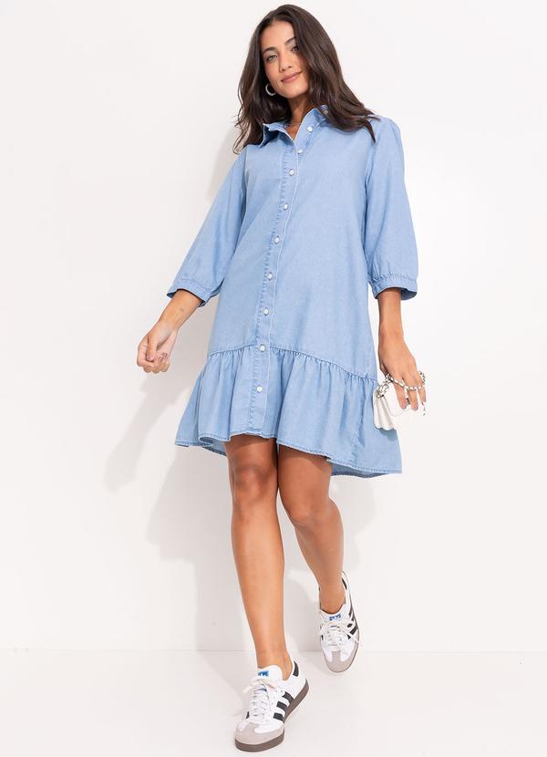 Quintess - Vestido Jeans Claro em 2