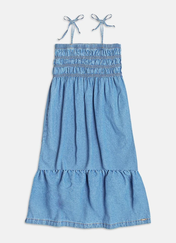 Authoria - Vestido Jeans com Lastex  Azul 2